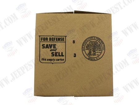 CARTON RATIONS MENU FIRST HALF REPRO