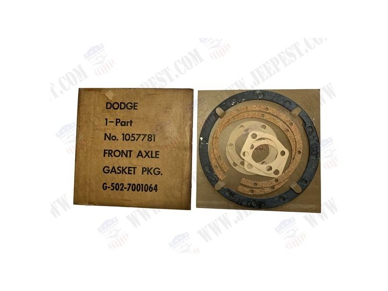 GASKETS FRONT AXLE LATE DODGE (SET)