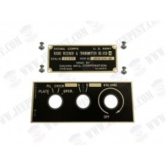 PLATE DATA RADIO BC-659-A EARLY (SET OF 2)